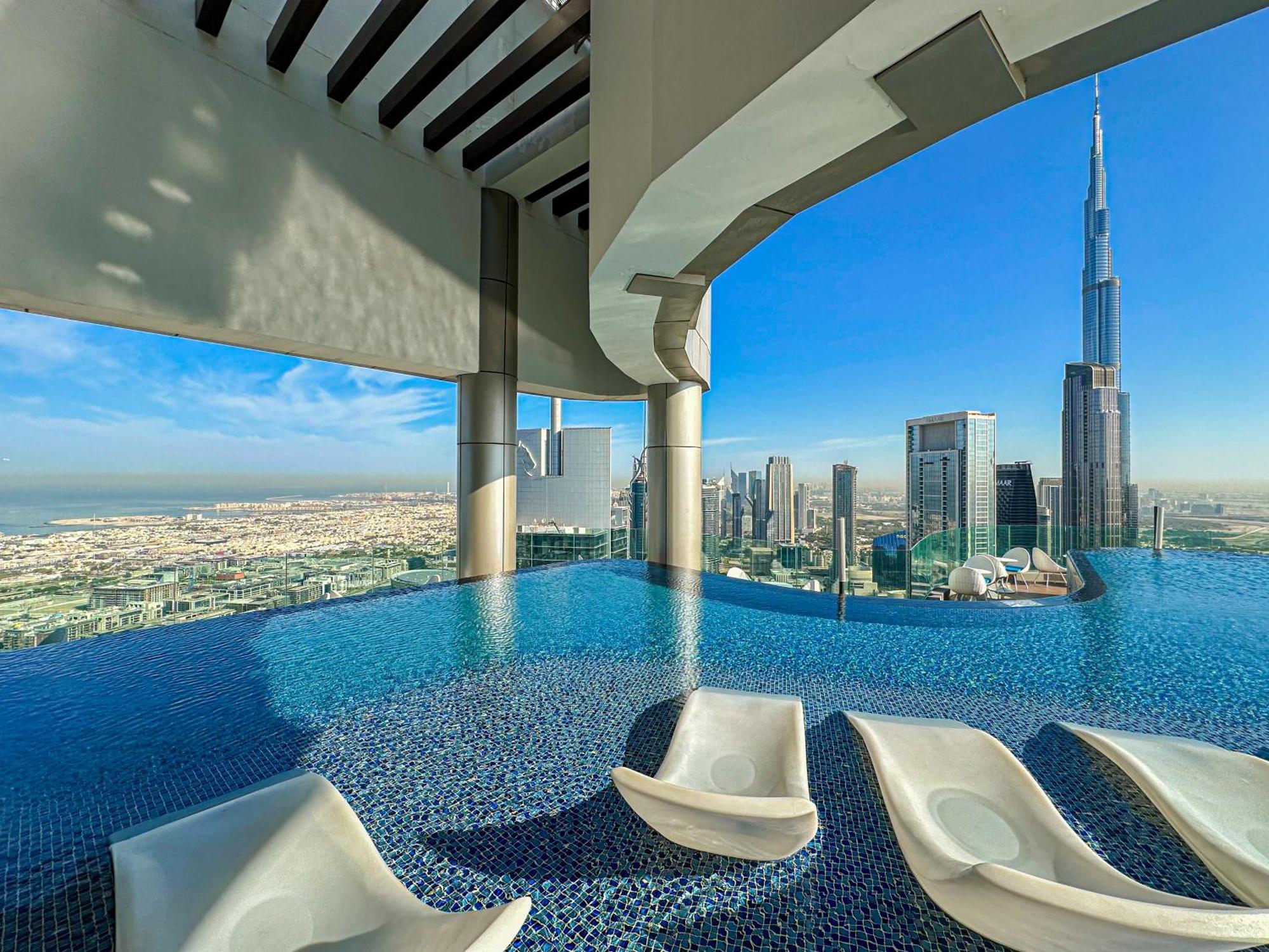 Appartamento Burj Khalifa View Balcony With 64th Floor Infinity Pool In Paramount Midtown