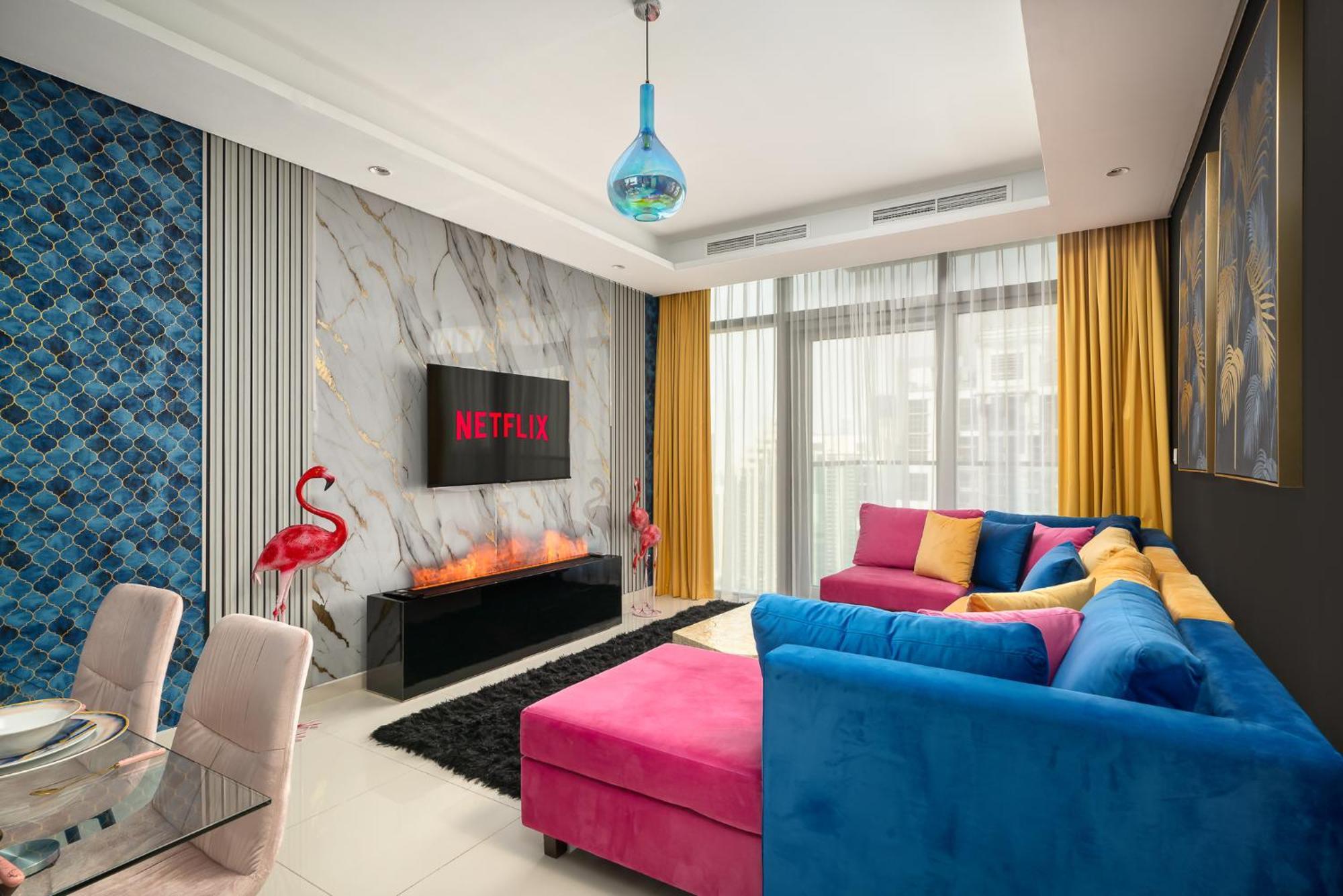 Apartment Burj Khalifa View Balcony With 64th Floor Infinity Pool In Paramount Midtown